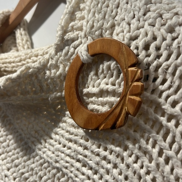 Handmade Shrug, Wood Detail - Picture 4 of 6